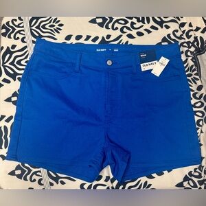 Old Navy Women's Vibrant Blue Jean Shorts, 3” Inseam, in Women’s Size 16